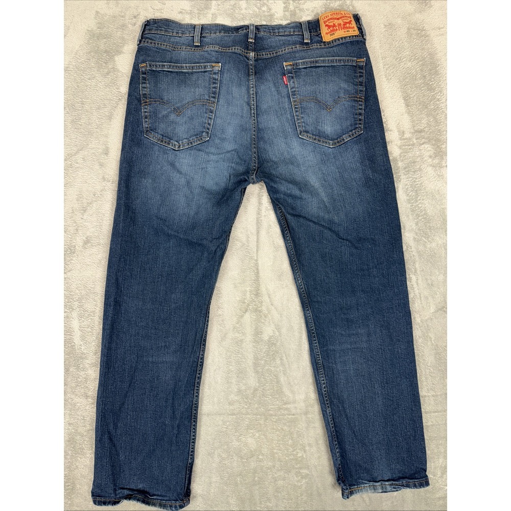 Vintage Levi's 505 Straight Leg‎ 40x30 Blue Jeans Regular Whispering Stone Wash - Picture 11 of 13